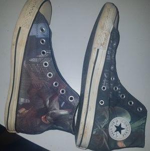 Hand painted batman shoes